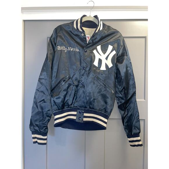 STARTER Other - VTG 80s New York Yankees Starter Diamond Collection S Satin Bomber Jacket Flaws